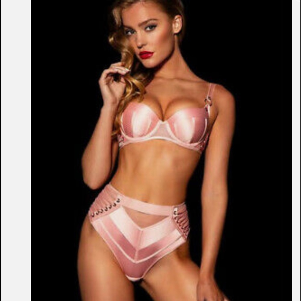 Honey Birdette Jerry Blush Pink Bra & Brief